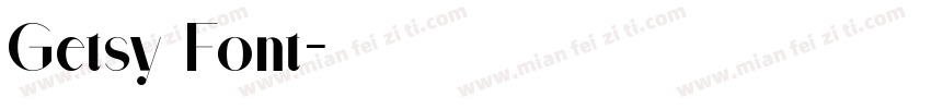 Getsy Font字体转换